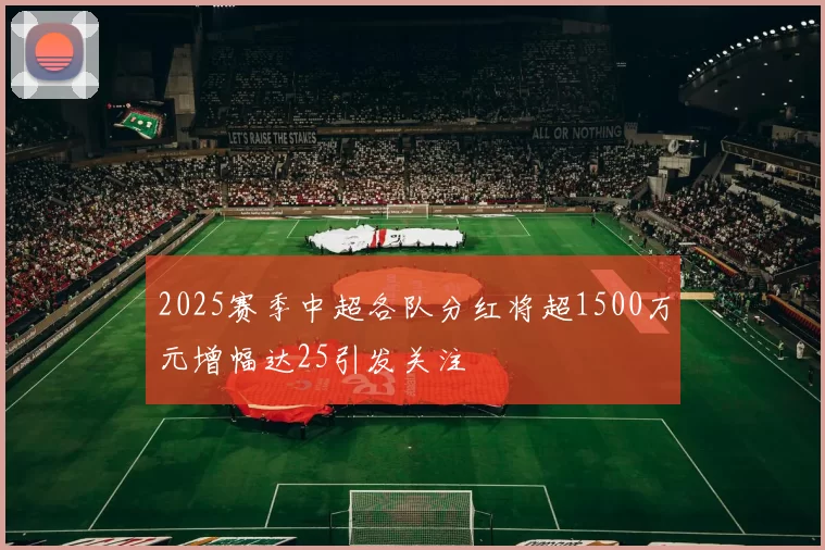 2025赛季中超各队分红将超1500万元增幅达25引发关注